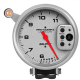 5" TACHOMETER 0-11000 RPM PEDESTAL W/ QUICK LITE DUAL RANGE W/PEAK MEMORY ULTRA-LITE