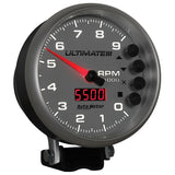5" TACHOMETER 0-9000 RPM PEDESTAL ULTIMATE III PLAYBACK SILVER