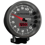 5" TACHOMETER 0-11000 RPM PEDESTAL ULTIMATE III PLAYBACK SILVER