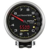 5" TACHOMETER 0-9000 RPM PEDESTAL ULTIMATE III PLAYBACK BLACK