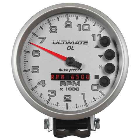 5" TACHOMETER 0-11000 RPM PEDESTAL ULTIMATE DL PLAYBACK SILVER