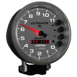 5" TACHOMETER 0-11000 RPM PEDESTAL ULTIMATE DL PLAYBACK SILVER