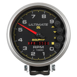 5 In. TACHOMETER 0-9000 RPM PEDESTAL ULTIMATE DL PLAYBACK BLACK