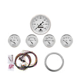 5 GAUGE DIRECT-FIT DASH KIT CHEVY CAR 59-60 OLD TYME WHITE