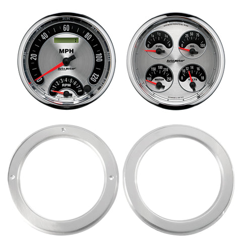 2 GAUGE DIRECT FIT DASH KIT CHEVY TRUCK 54-55 2 GAUGE  AMERICAN MUSCLE