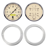 2 GAUGE DIRECT FIT DASH KIT CHEVY TRUCK 54-55 2 GAUGE  ANTIQUE BEIGE