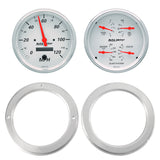 2 GAUGE DIRECT FIT DASH KIT CHEVY TRUCK 54-55 2 GAUGE  ARCTIC WHITE
