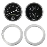 2 GAUGE DIRECT FIT DASH KIT CHEVY TRUCK 54-55 2 GAUGE  OLD TYME BLACK
