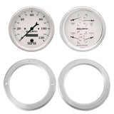 2 GAUGE DIRECT FIT DASH KIT CHEVY TRUCK 54-55 2 GAUGE  OLD-TYME WHITE