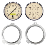 2 GAUGE DIRECT FIT DASH KIT CHEVY CAR 51-52 2 GAUGE  ANTIQUE BEIGE