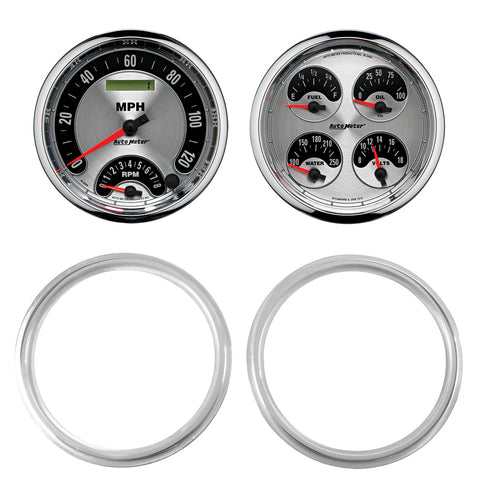 2 GAUGE DIRECT FIT DASH KIT CHEVY TRUCK 47-53 2 GAUGE  AMERICAN MUSCLE