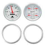 2 GAUGE DIRECT FIT DASH KIT CHEVY TRUCK 47-53 2 GAUGE  ARCTIC WHITE