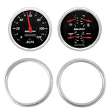 2 GAUGE DIRECT FIT DASH KIT CHEVY TRUCK 47-53 2 GAUGE  DESIGNER BLACK