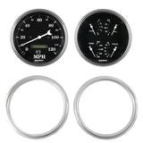 2 GAUGE DIRECT FIT DASH KIT CHEVY TRUCK 47-53 2 GAUGE  OLD TYME BLACK