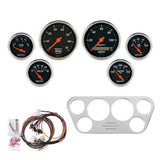 6 GAUGE DIRECT-FIT DASH KIT FORD TRUCK 53-55 DESIGNER BLACK