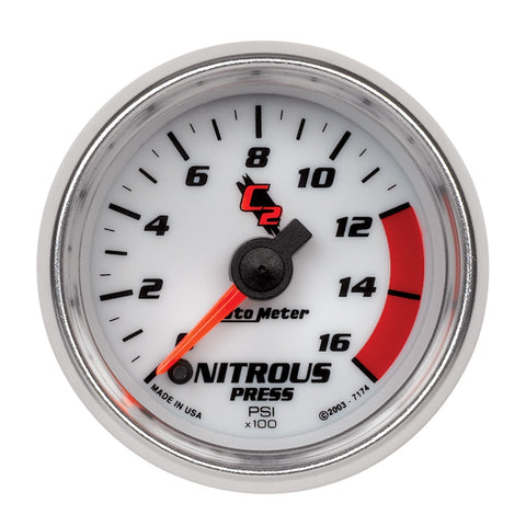 2-1/16" NITROUS PRESSURE 0-1600 PSI C2