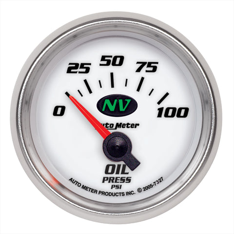 2-1/16" OIL PRESSURE 0-100 PSI NV