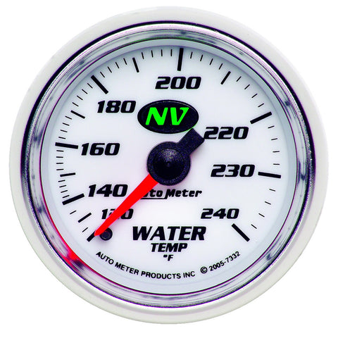 2-1/16" WATER TEMPERATURE 120-240 °F NV