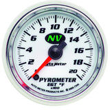 2-1/16" PYROMETER 0-2000 °F NV