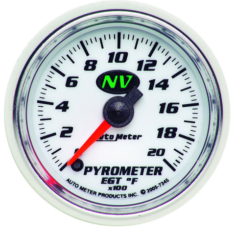 2-1/16" PYROMETER 0-2000 °F NV
