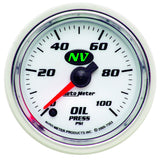 2-1/16" OIL PRESSURE 0-100 PSI NV