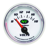 2-1/16" VOLTMETER 8-18V NV