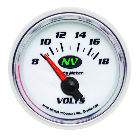 2-1/16" VOLTMETER 8-18V NV