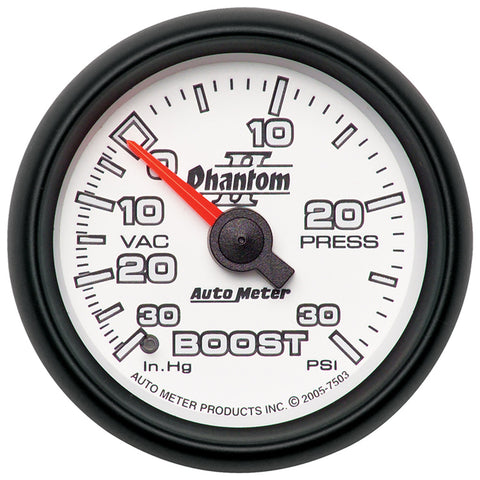 2-1/16" BOOST/VACUUM 30 IN HG/30 PSI PHANTOM II