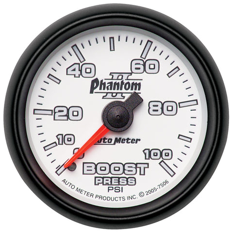 2-1/16" BOOST 0-100 PSI PHANTOM II