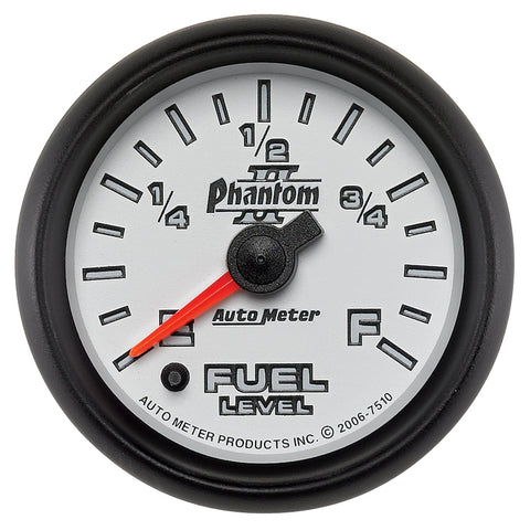2-1/16" FUEL LEVEL PROGRAMMABLE 0-280 O PHANTOM II