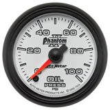 2-1/16" OIL PRESSURE 0-100 PSI PHANTOM II