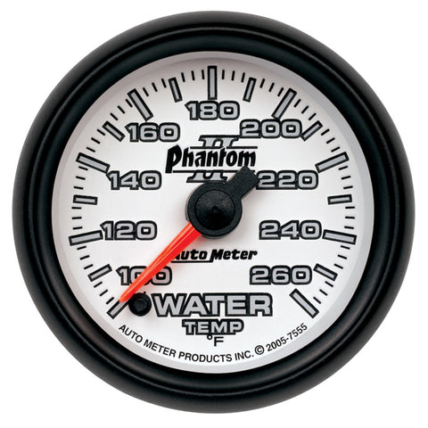 2-1/16" WATER TEMPERATURE 100-260 °F PHANTOM II