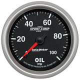 2-5/8" OIL PRESSURE 0-100 PSI SPORT-COMP II