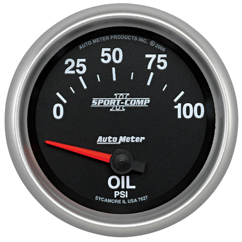 2-5/8" OIL PRESSURE 0-100 PSI SPORT-COMP II