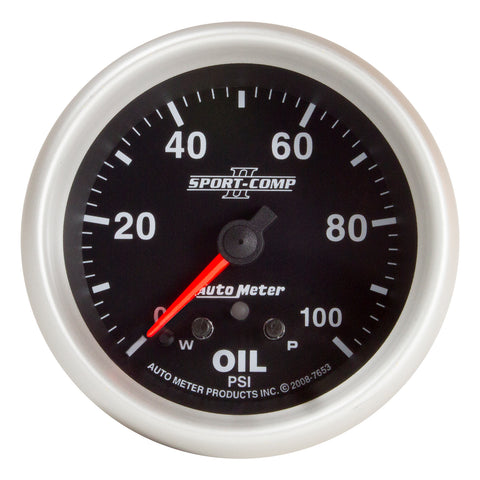 2-5/8" OIL PRESSURE 0-100 PSI SPORT-COMP II