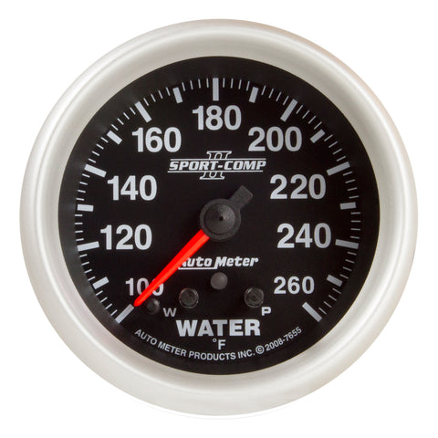 2-5/8" WATER TEMPERATURE 100-260 °F SPORT-COMP II
