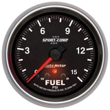 2-5/8" FUEL PRESSURE 0-15 PSI SPORT-COMP II