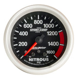 2-5/8" NITROUS PRESSURE 0-1600 PSI SPORT-COMP II