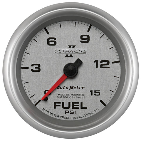 2-5/8" FUEL PRESSURE 0-15 PSI ULTRA-LITE II