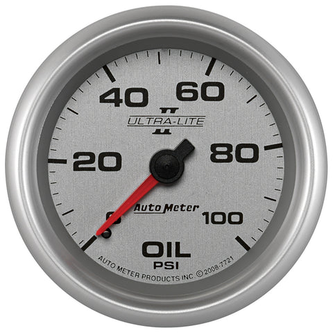 2-5/8" OIL PRESSURE 0-100 PSI ULTRA-LITE II
