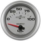 2-5/8" OIL PRESSURE 0-100 PSI ULTRA-LITE II