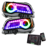 7731-333 - 2011-2014 Chrysler 300C SMD HL - Black - NON HID - ColorSHIFT DRL