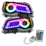 7731-504 - 2011-2014 Chrysler 300C SMD HL - Black - NON HID - ColorSHIFT DRL