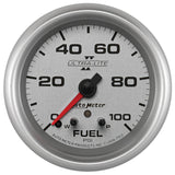 2-5/8" FUEL PRESSURE 0-100 PSI ULTRA-LITE II