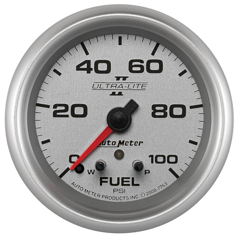 2-5/8" FUEL PRESSURE 0-100 PSI ULTRA-LITE II