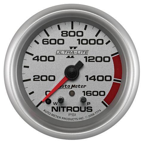 2-5/8" NITROUS PRESSURE 0-1600 PSI ULTRA-LITE II