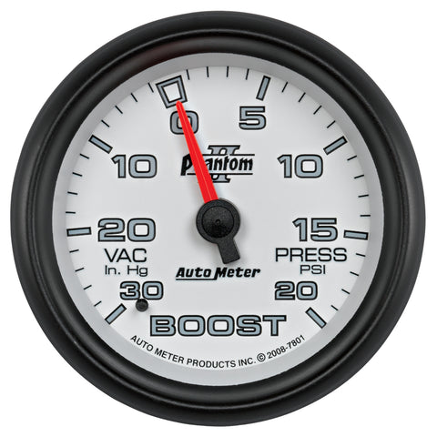 2-5/8" BOOST/VACUUM 30 IN HG/20 PSI PHANTOM II