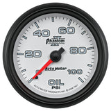2-5/8" OIL PRESSURE 0-100 PSI PHANTOM II