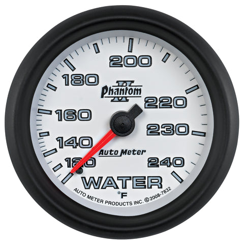 2-5/8" WATER TEMPERATURE 120-240 °F PHANTOM II