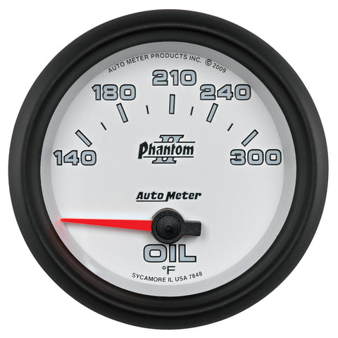 2-5/8" OIL TEMPERATURE 140-300 °F PHANTOM II